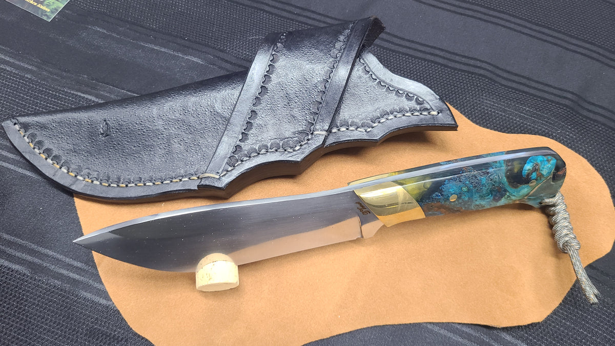 D. Veinot, 10" Drop Point Camp Knife