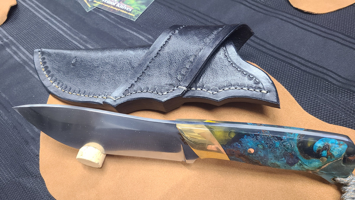 D. Veinot, 10" Drop Point Camp Knife